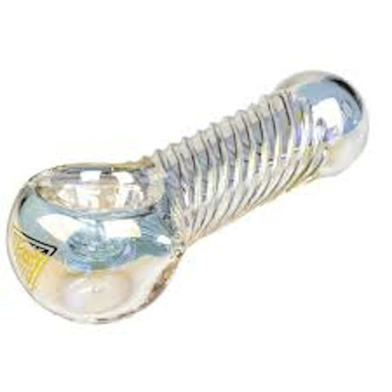 Red Eye Glass 4" Rainbow Metallic Terminator Finish Twister Handpipe